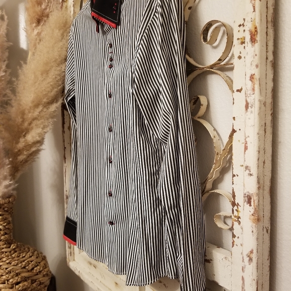 Vintage Italian Arco Baleno button down shirt sz L - Picture 6 of 13